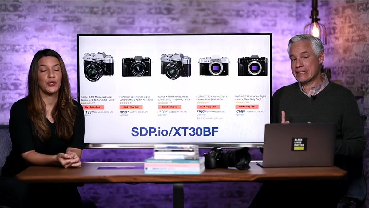 Fuji XT30 deal page with discount highlighted