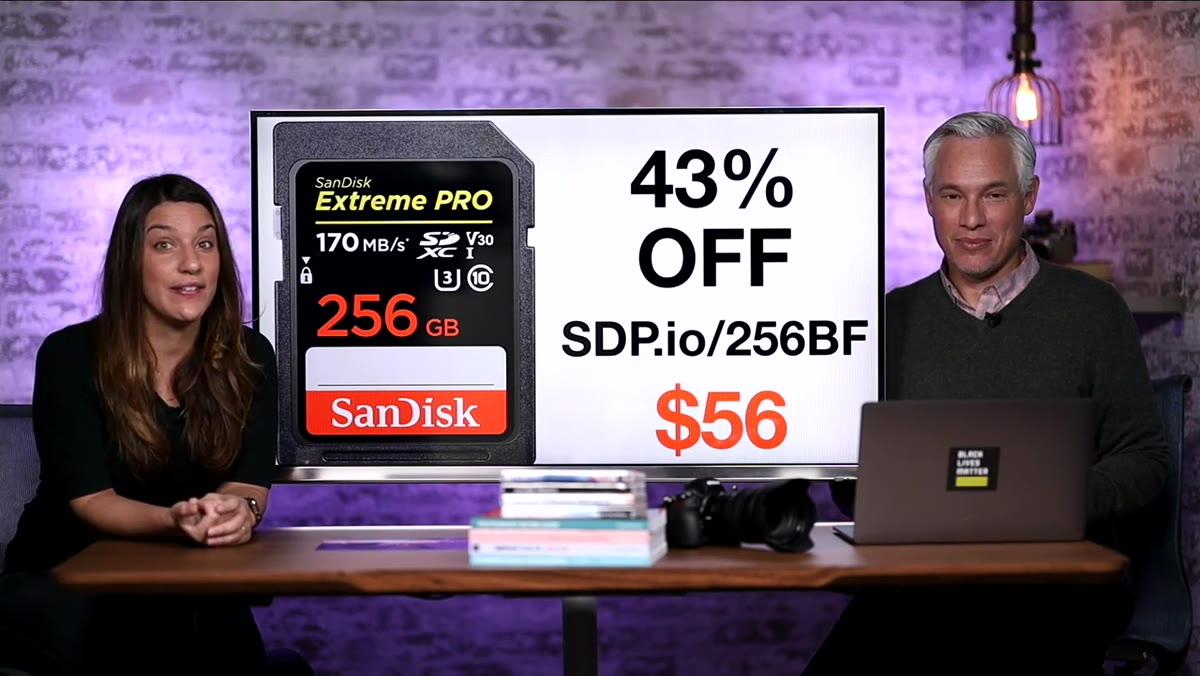 256GB memory card deal at 43% off on screen