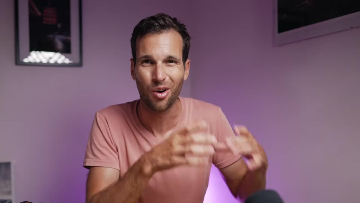Pierre explaining accessories sitting unused in storage