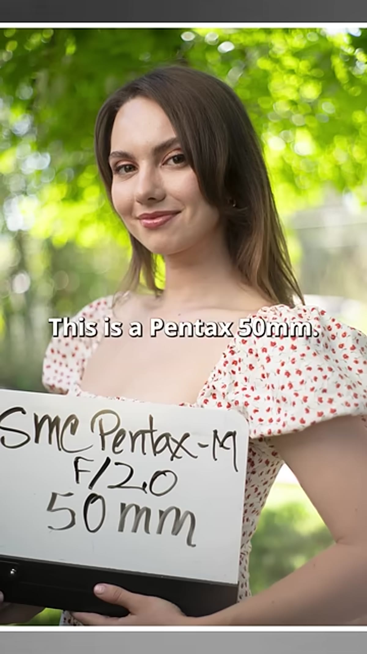 Portrait with Pentax lens showing comparable bokeh to Nikkor