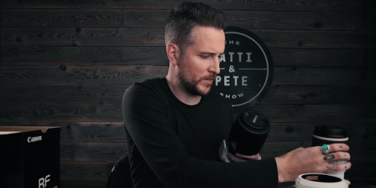 McKinnon comparing both lenses in each hand