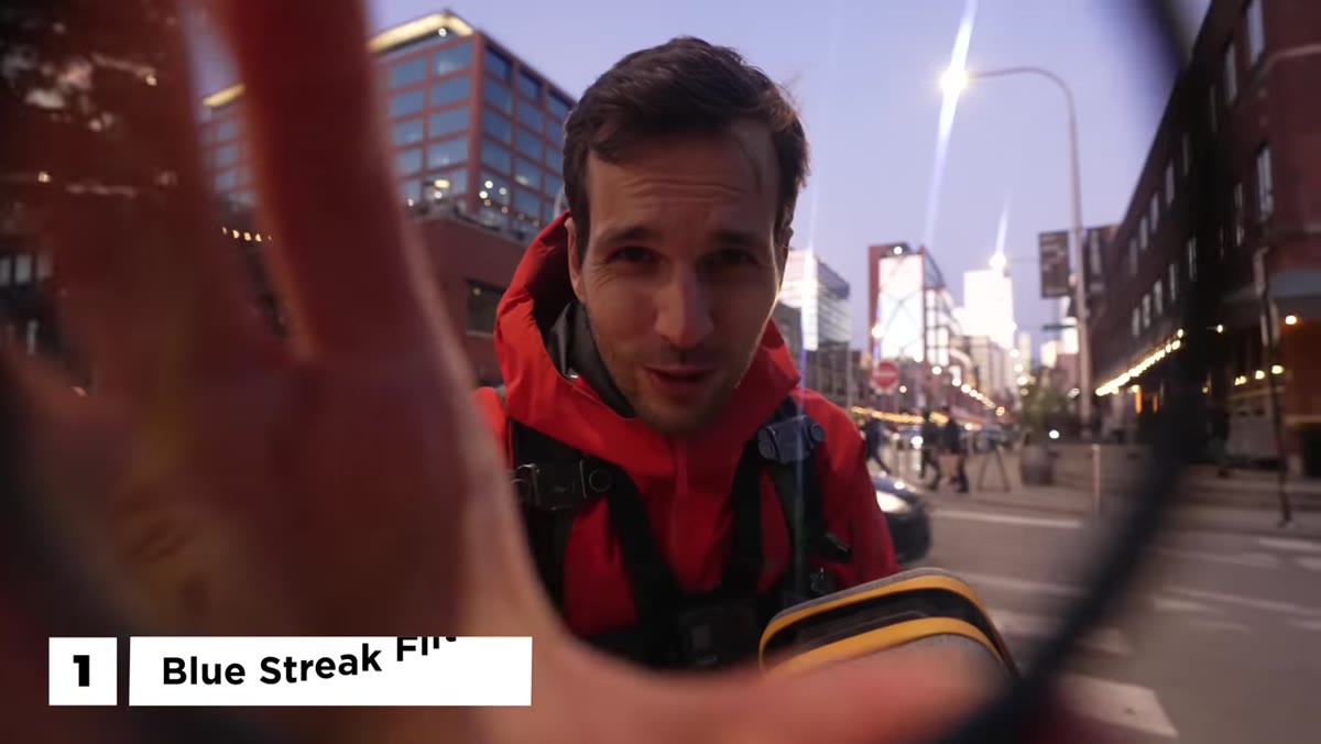Blue streak and orange streak filters being introduced on camera