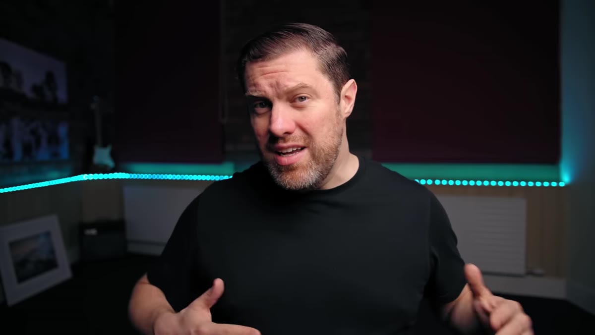 caption: Presenter explaining the question &ldquo;will switching gear make you better&rdquo;