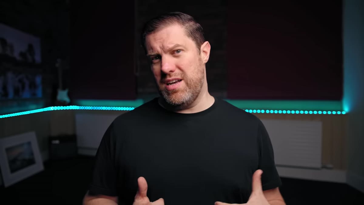 caption: Presenter listing seven gear changes made in one year