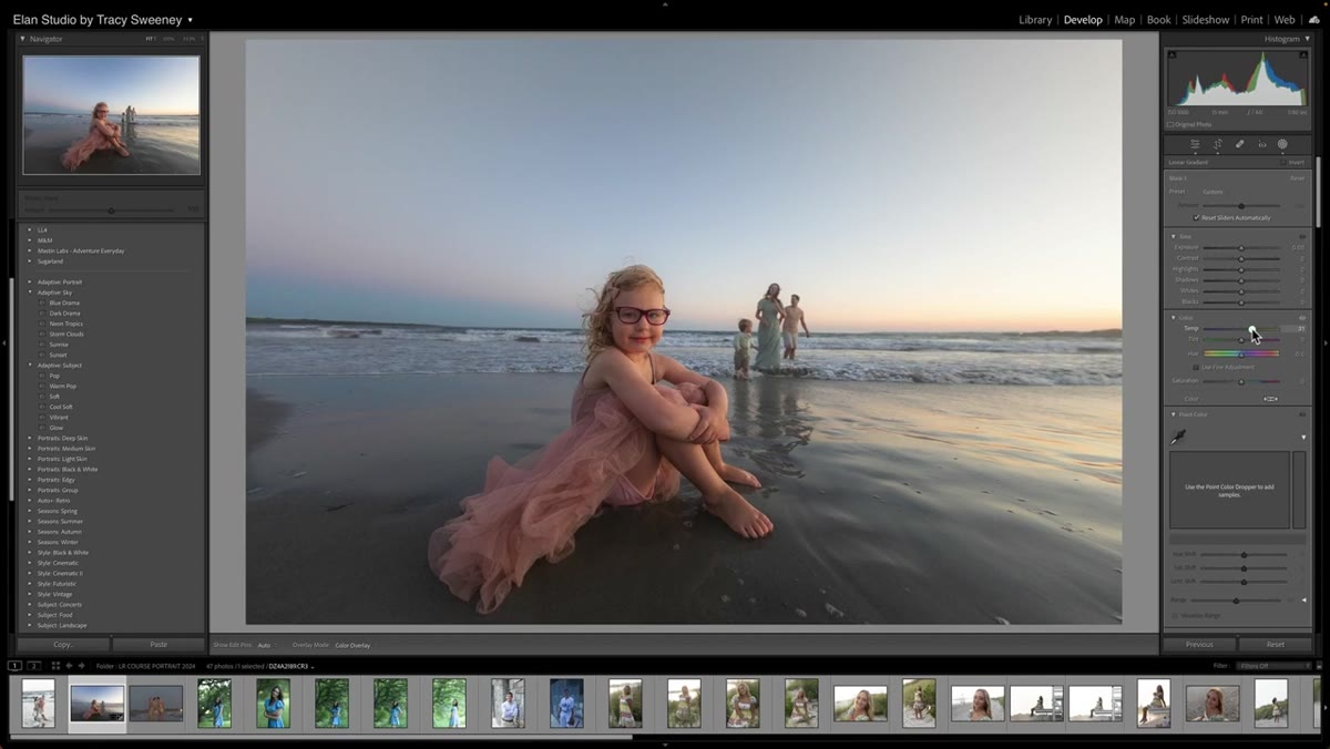 Zoomed view checking subject edges where blur meets sharp areas