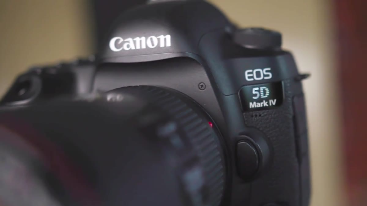 Canon 5D Mark IV shown as the primary camera on desk