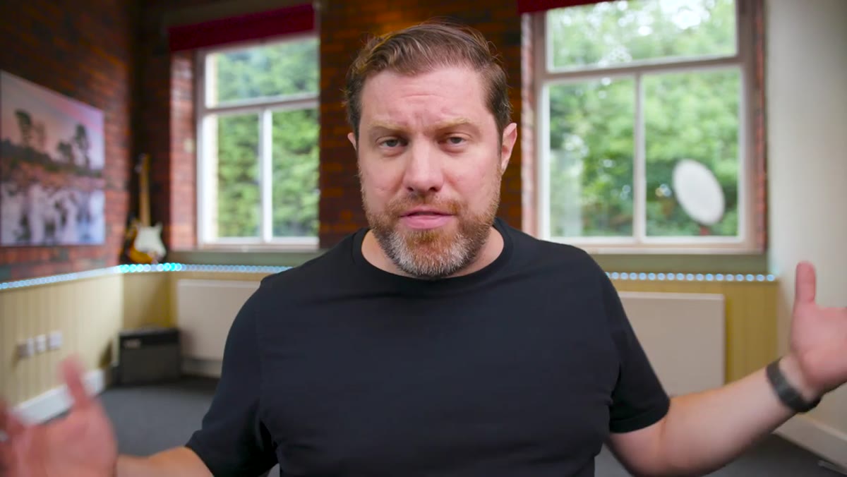 Adam describing three distinct setups within the studio