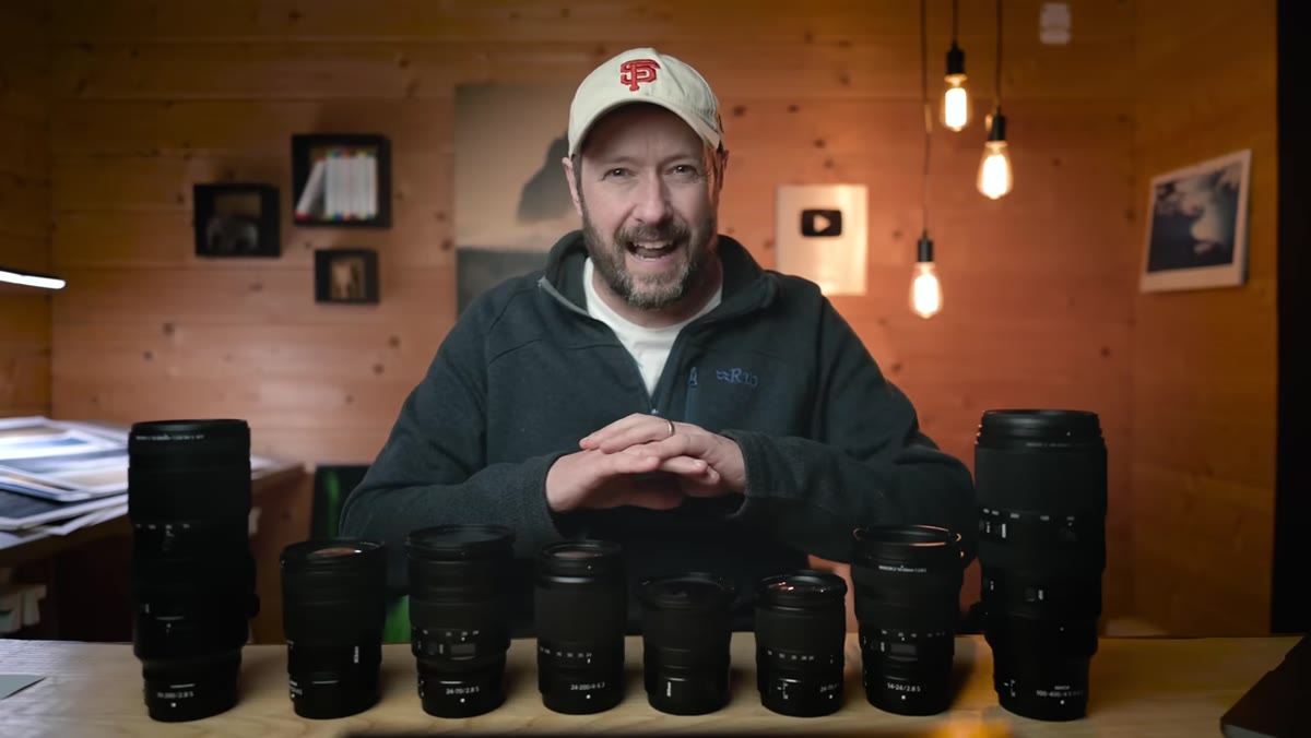 All lenses visible in Lightroom with usage numbers side by side