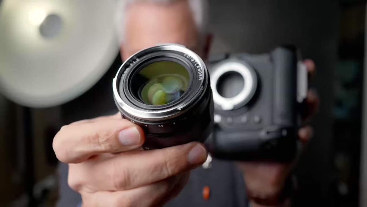 TZM02 adapter being attached to Nikon Z camera body