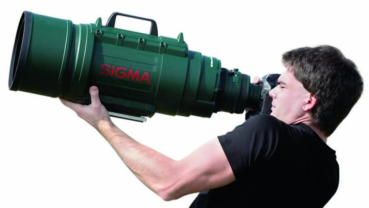 Three standard lens range categories explained on screen