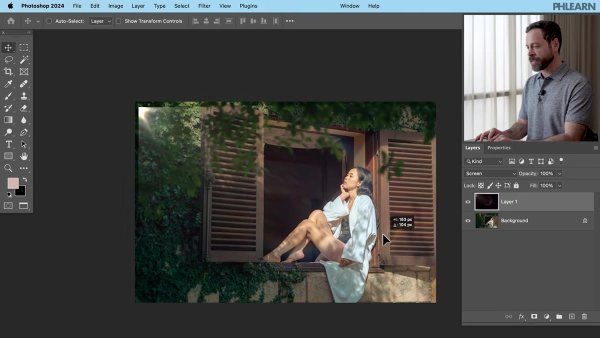Blend mode dropdown changing from Normal to Screen