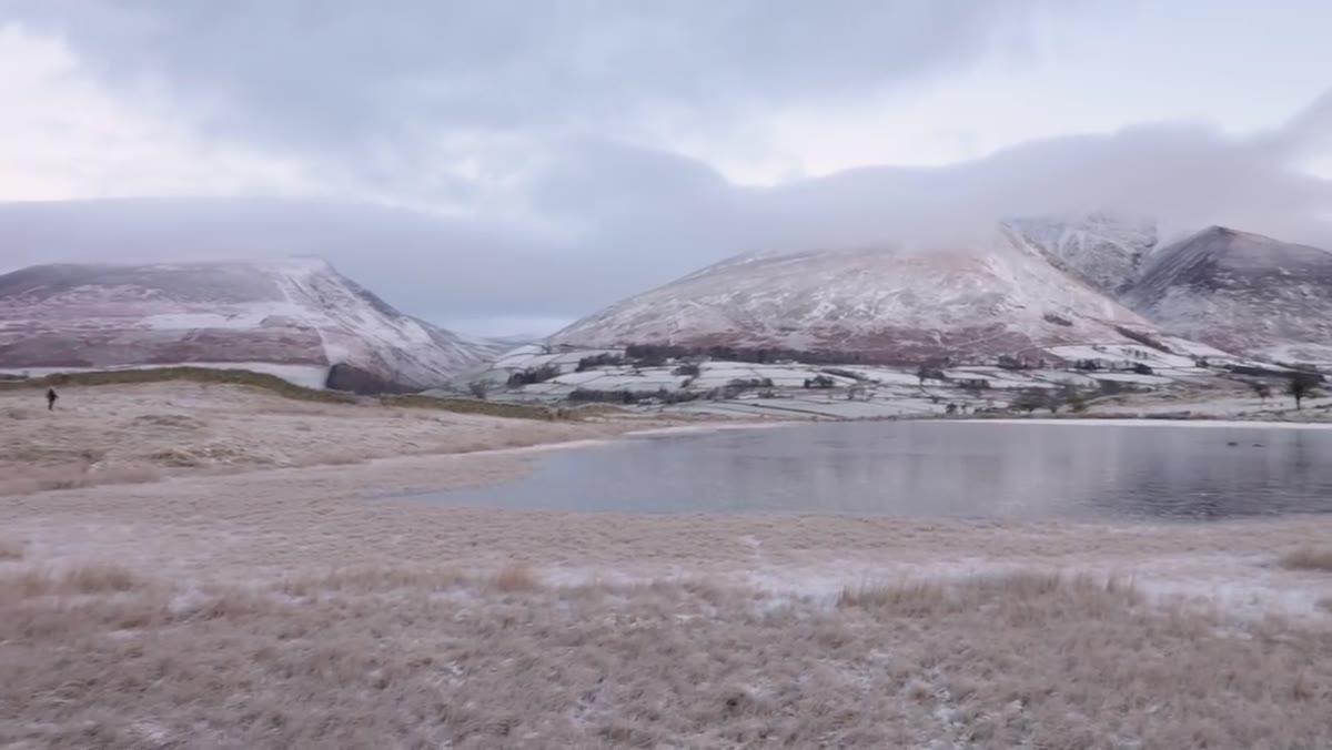 Scene overview showing full panoramic composition before shooting