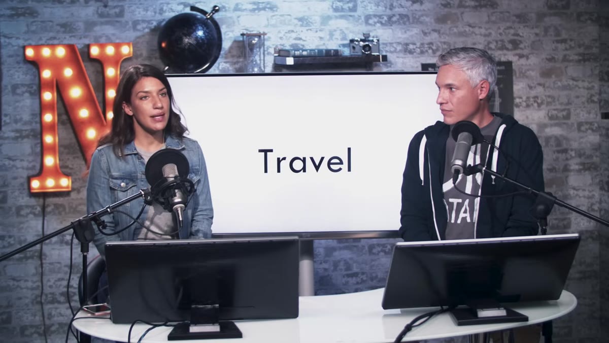 Chelsea discussing packing and trip planning considerations