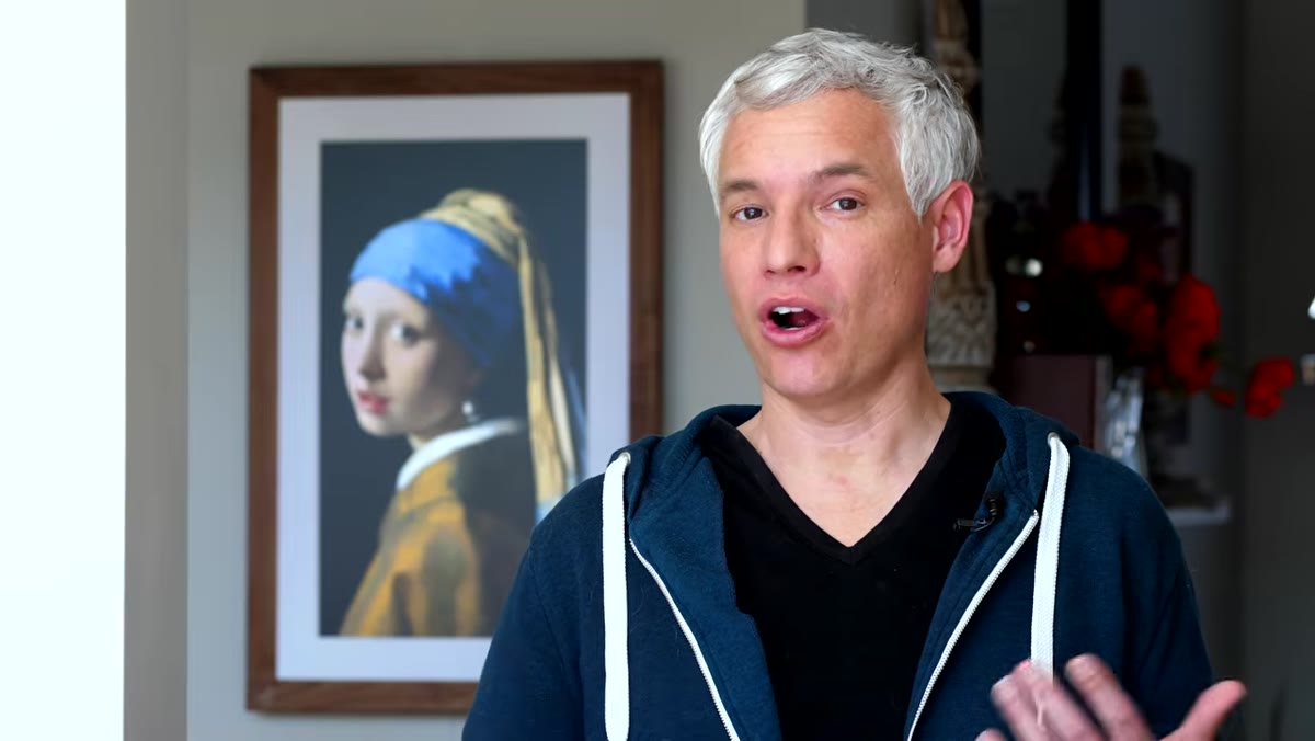 Tony explaining why Girl With a Pearl Earring was chosen
