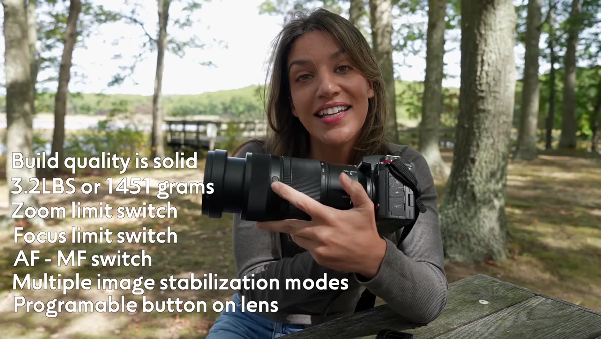 Tony pointing to the programmable button on the lens body