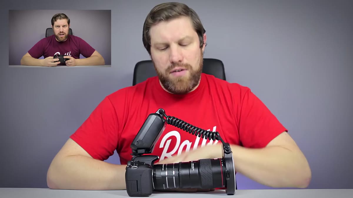 Extension tubes attached between lens and camera body