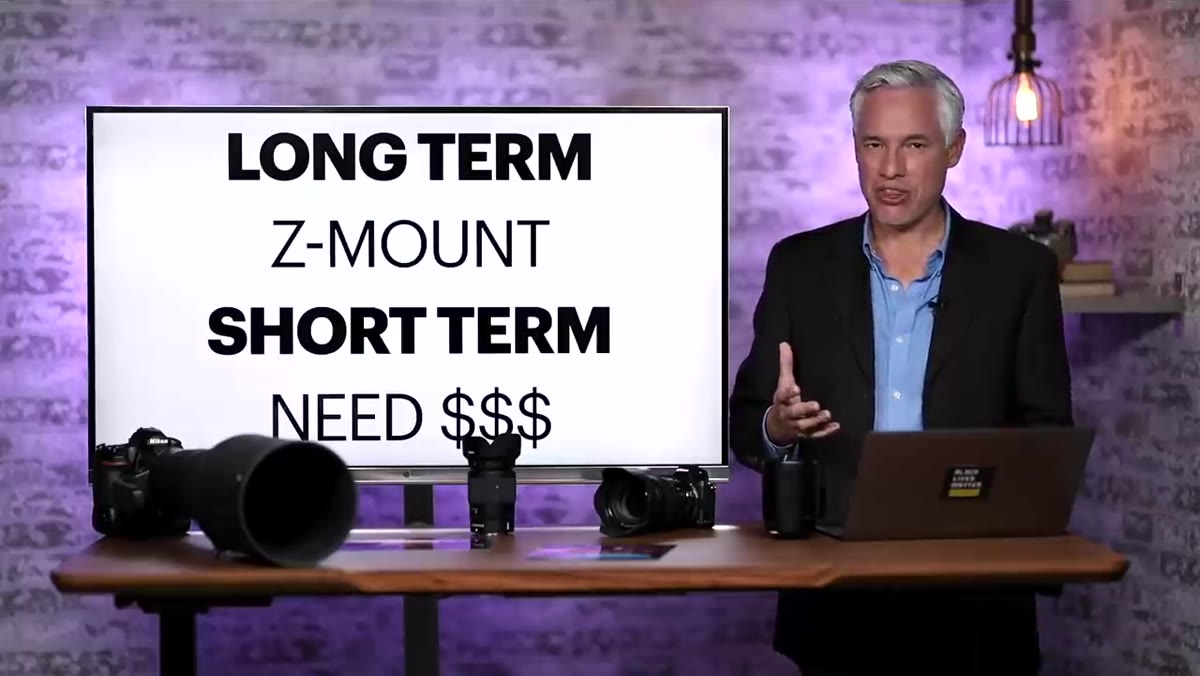 Tony explaining Nikon&rsquo;s short-term revenue strategy