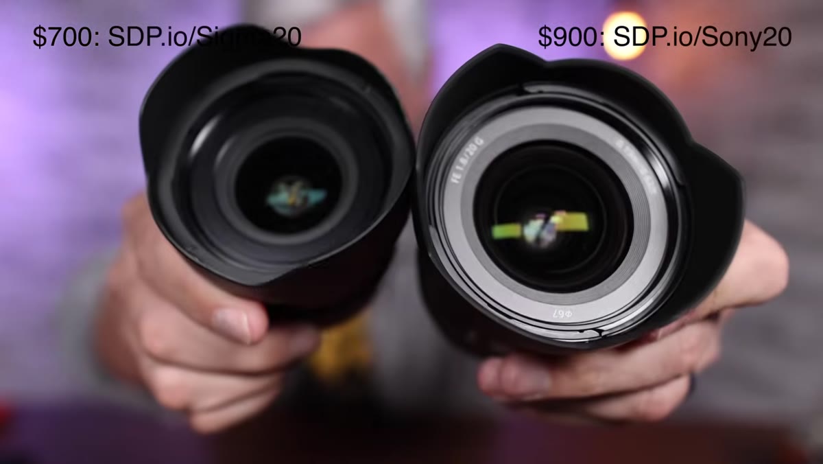 Two lenses side by side showing similar size and shape