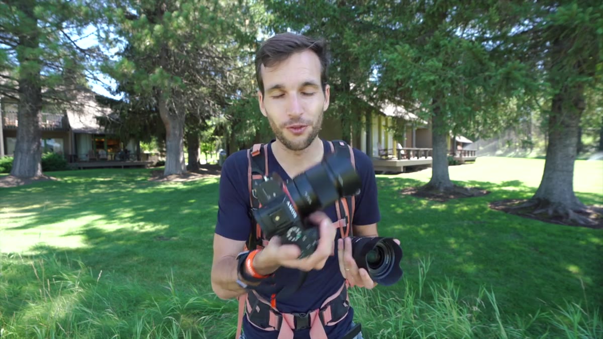 35mm f/1.8 mounted on Sony a7 body at Sony event