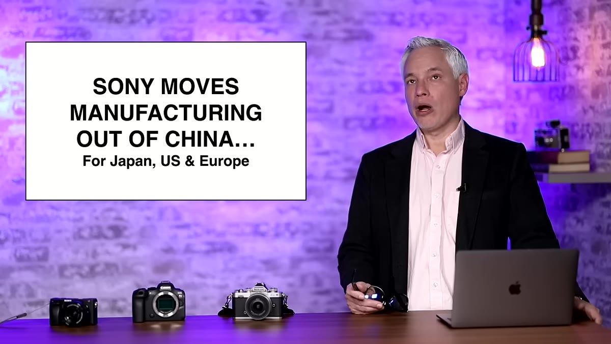 Map or factory footage showing Sony Thailand production facility