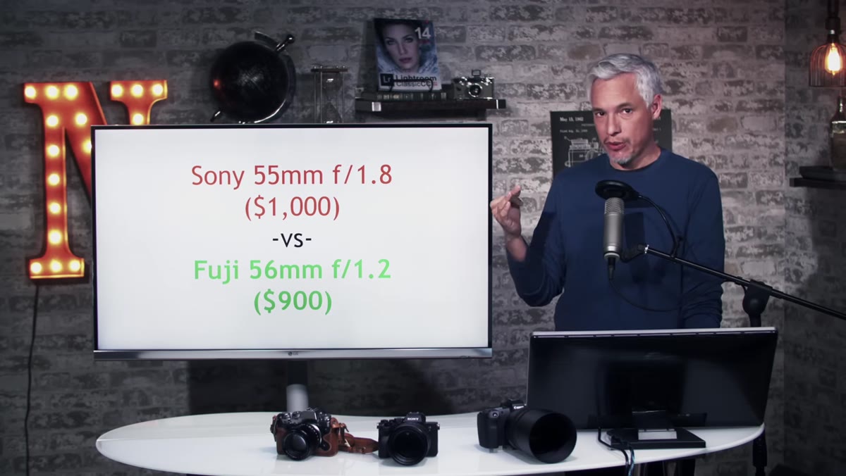Sony 55mm f/1.8 and Fuji 56mm f/1.2 comparison