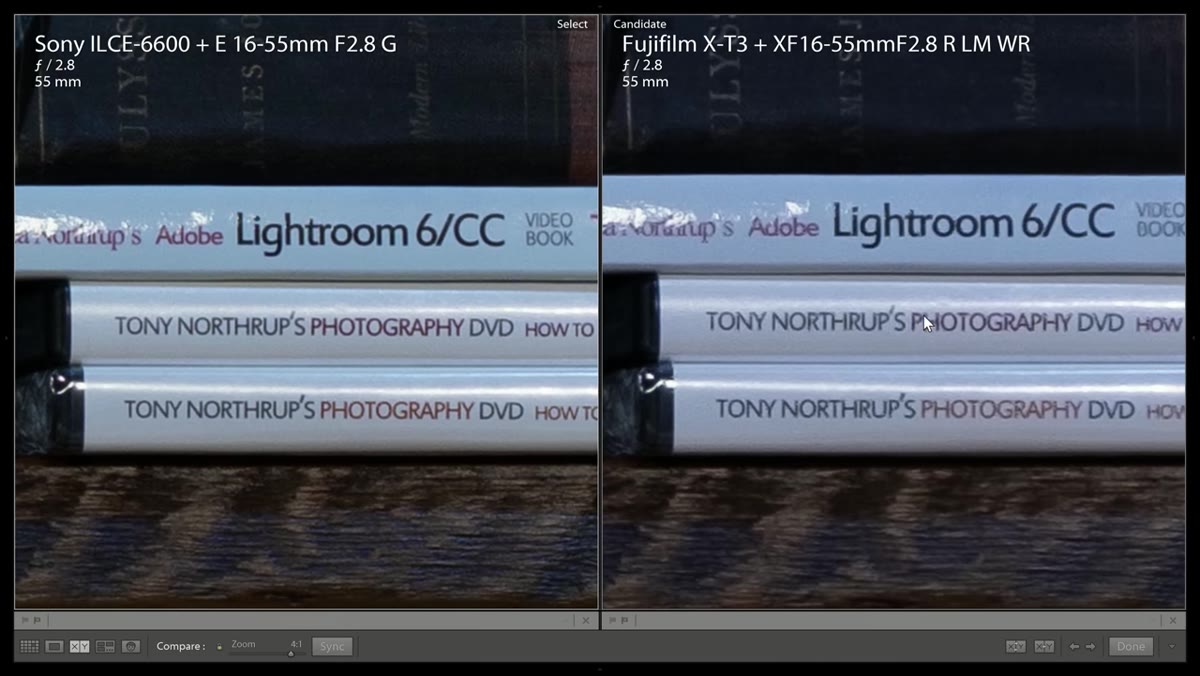 Lightroom processing artifacts visible in fine lines
