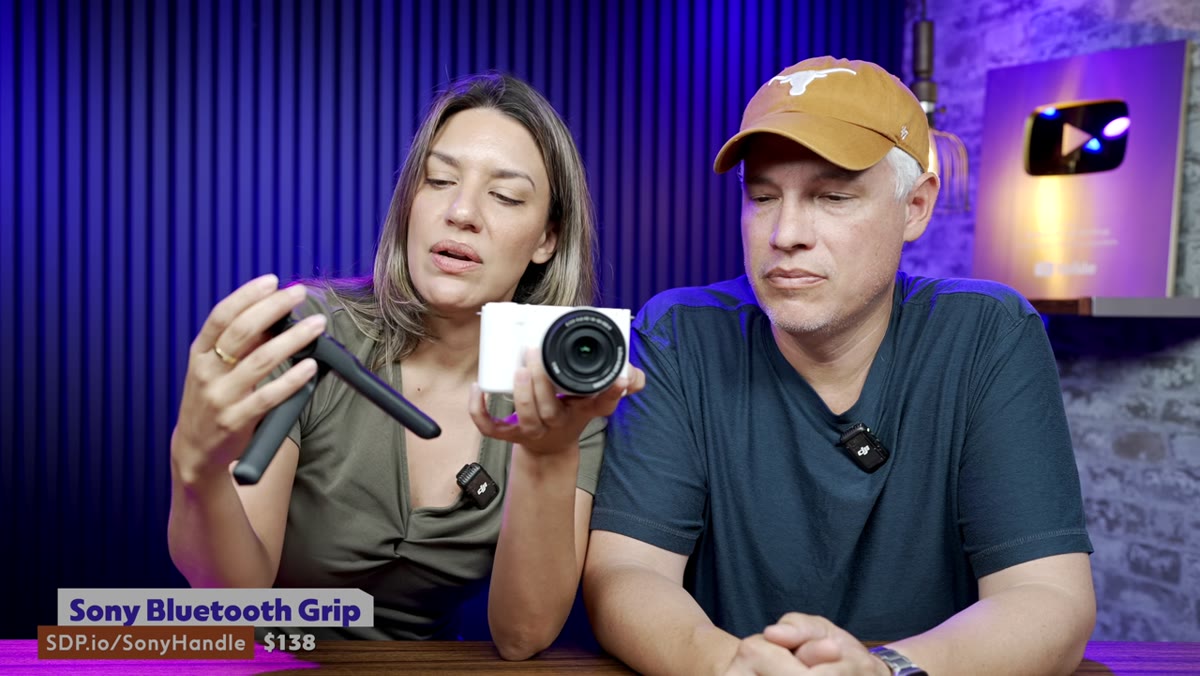 Sony shooting grip handle with zoom and record controls
