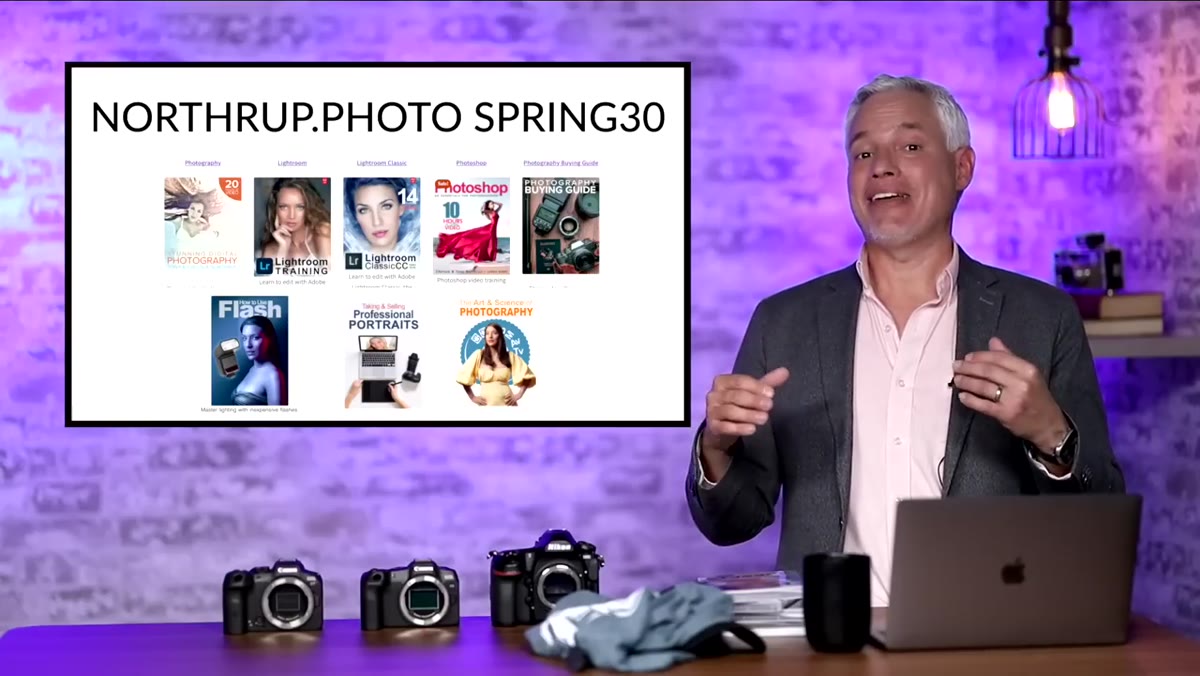 Spring sale coupon code displayed for northrup.photo store