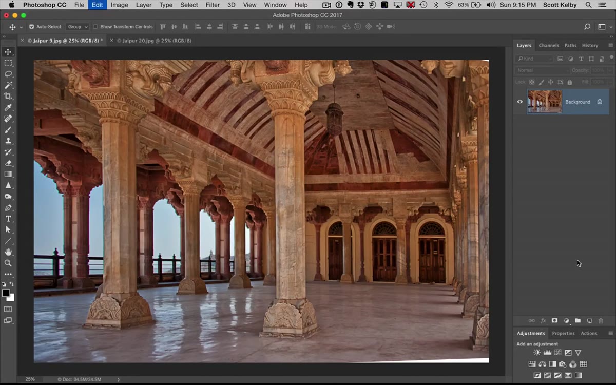 Final corrected image shown after clicking OK in Camera Raw