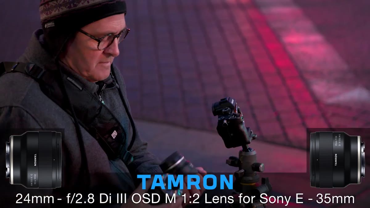 JP holding both compact Tamron lenses side by side