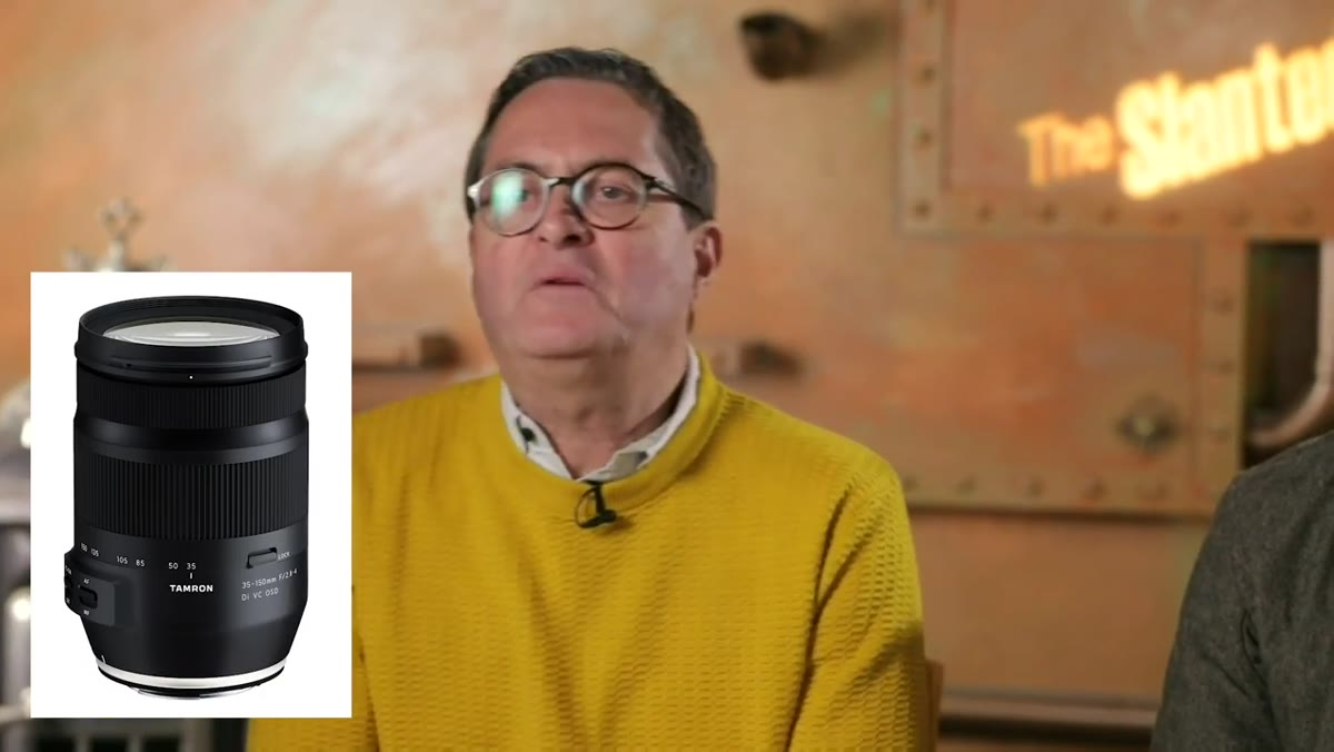 JP introducing the 35-150mm lens on screen