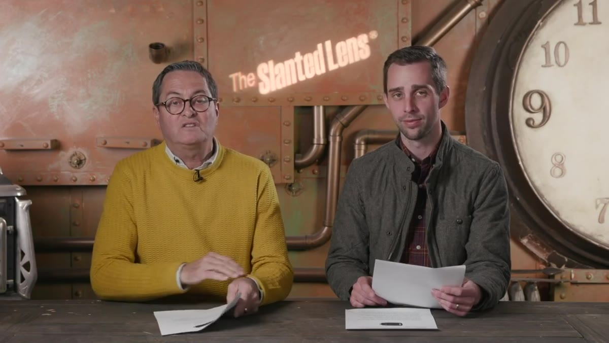 Hosts discussing the 17.7-inch minimum focus distance