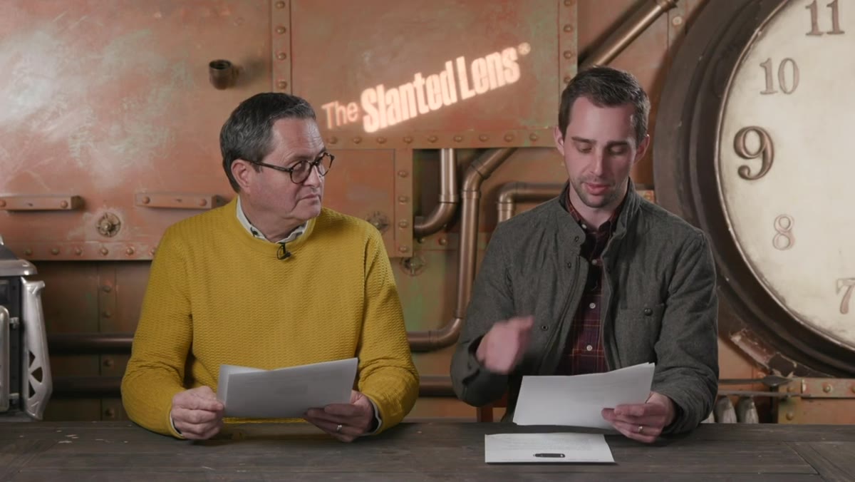 Hosts discussing Tamron&rsquo;s low dispersion glass technology
