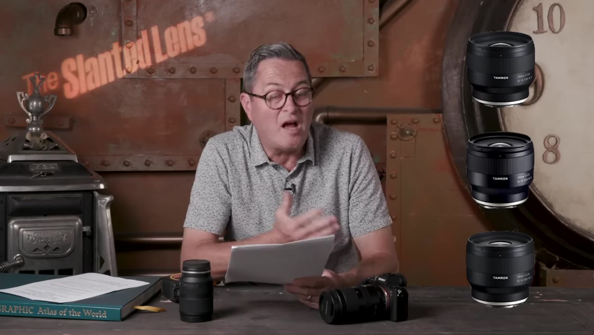 Host announcing approximately $349 price per prime lens