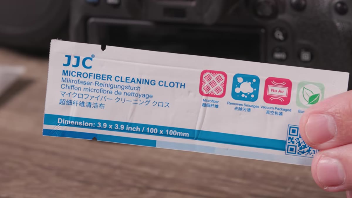 Sensor swab tool shown alongside cleaning solution
