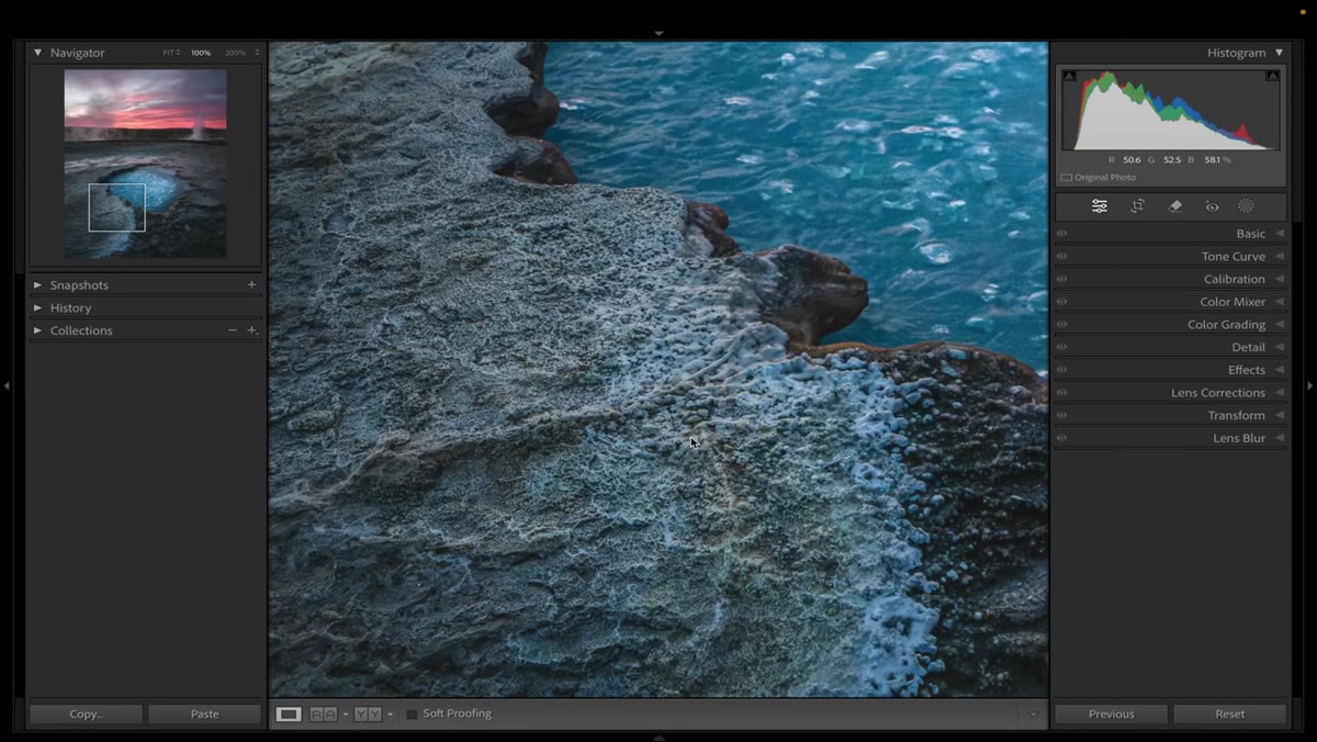 Zoomed-in crop of Iceland highlands image showing corner detail