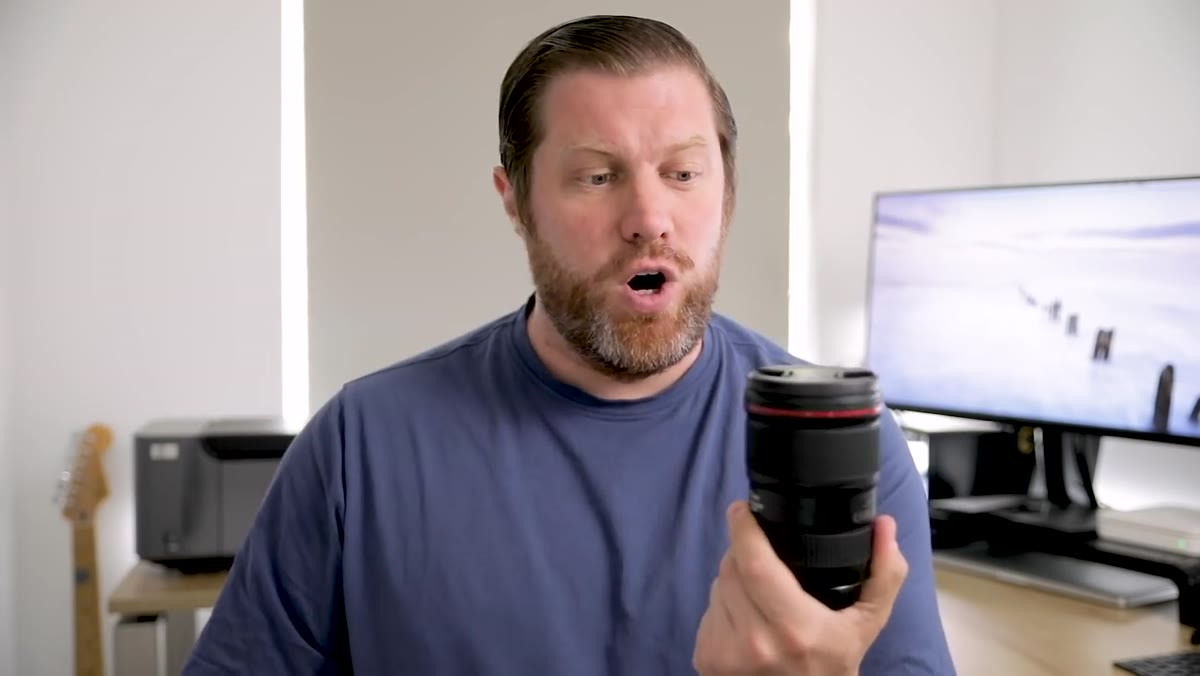 Wide angle lens shown being discussed with landscape context