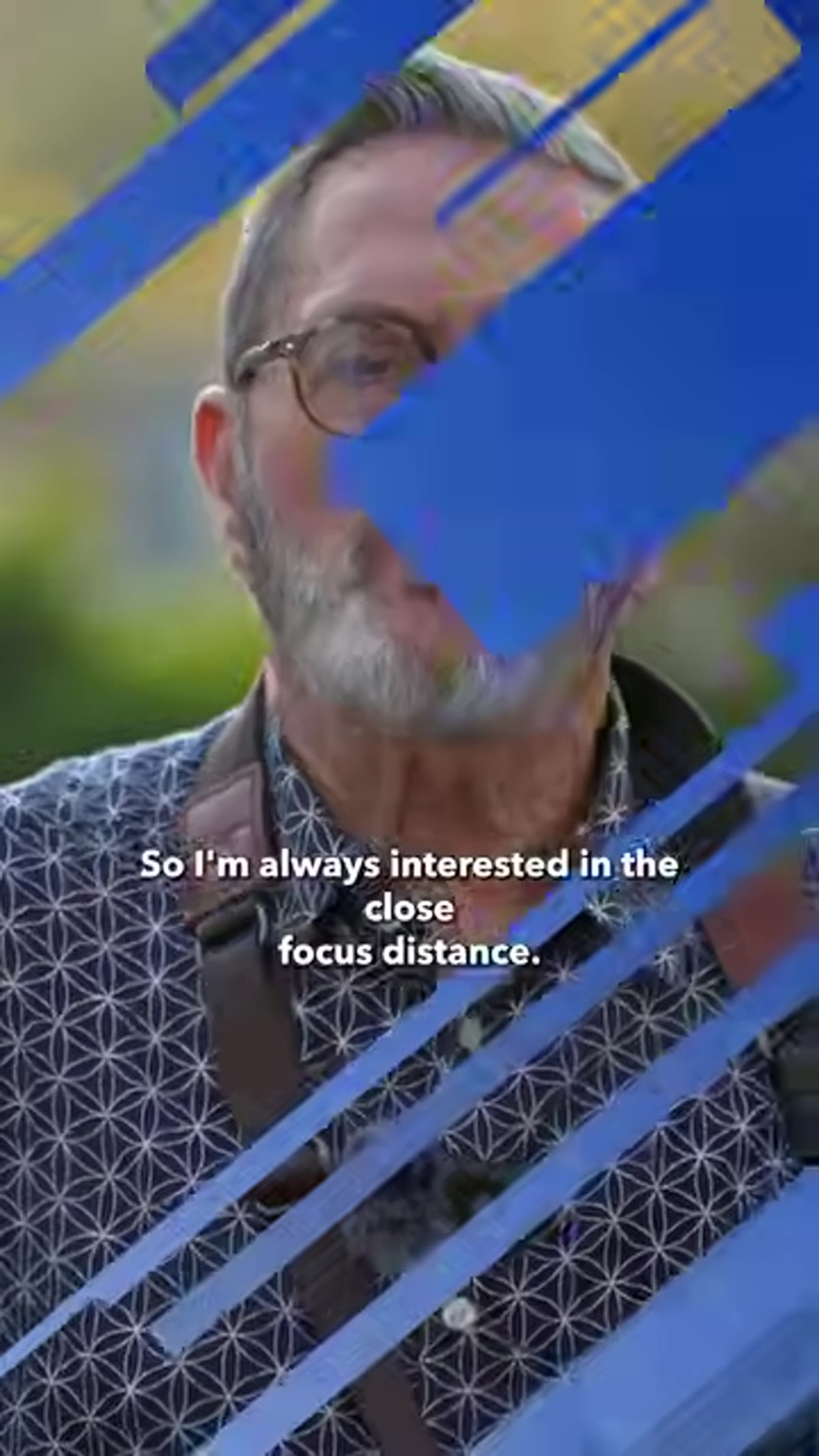 Close-focus demonstration showing subject proximity at 12mm end
