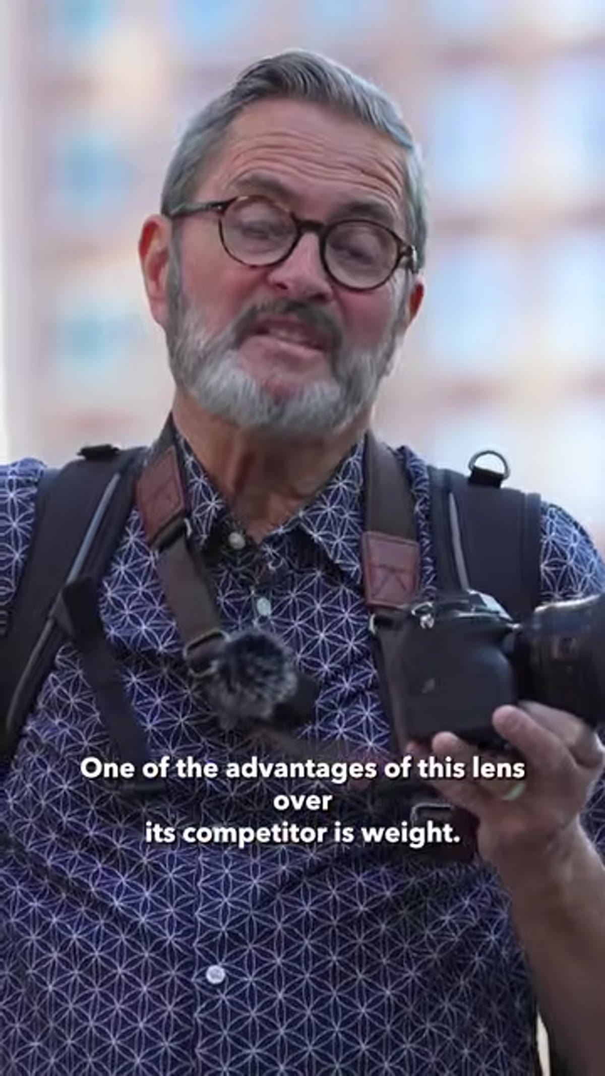 Lens physical profile comparison showing compact build