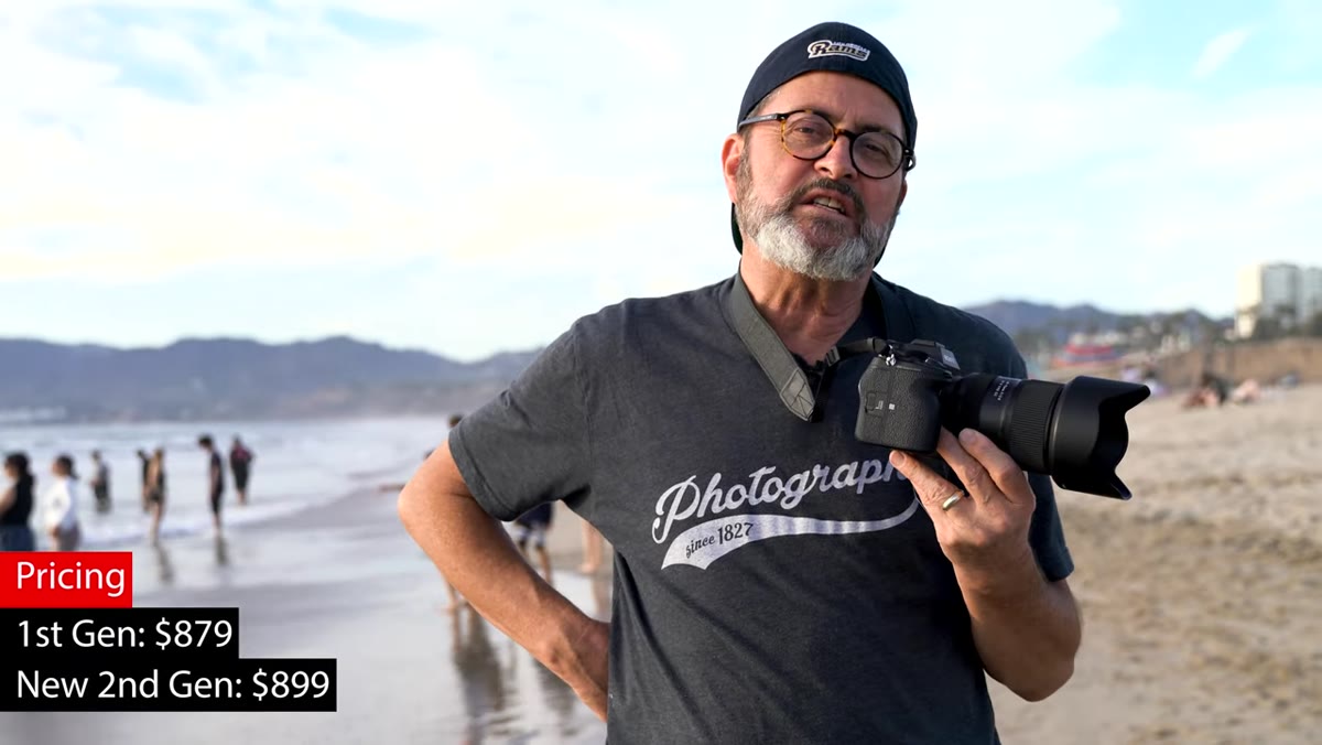 Jay shooting tight portrait detail at minimum focus distance