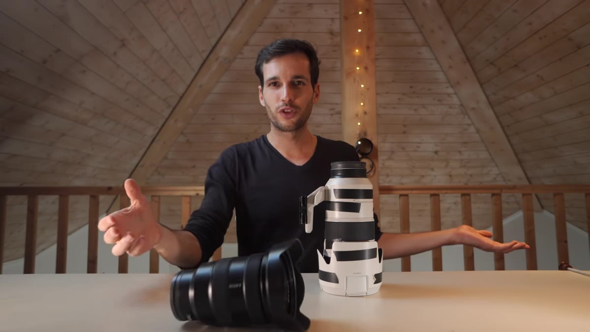 Close-up of the Sony 16-35mm G Master lens