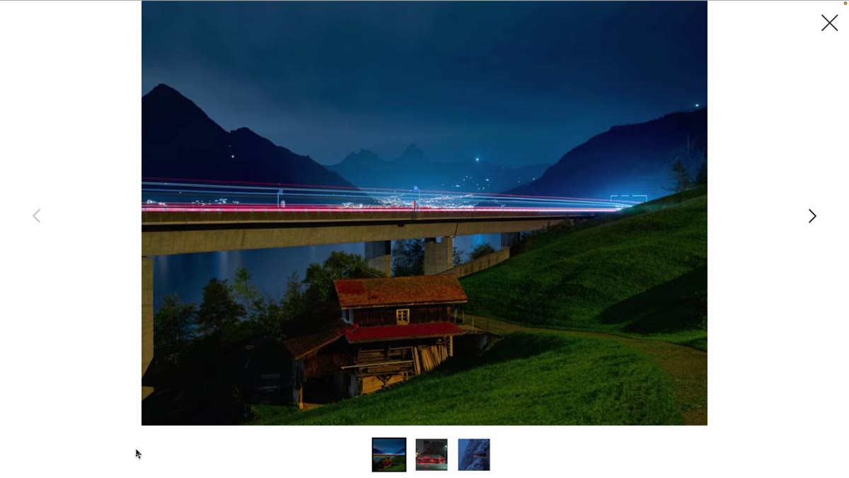 Architecture finalist with long exposure and light trails