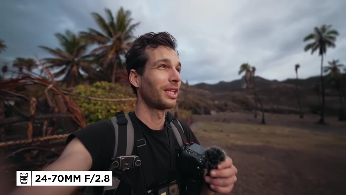 Lambert choosing the 24-70mm for simplicity at sunrise