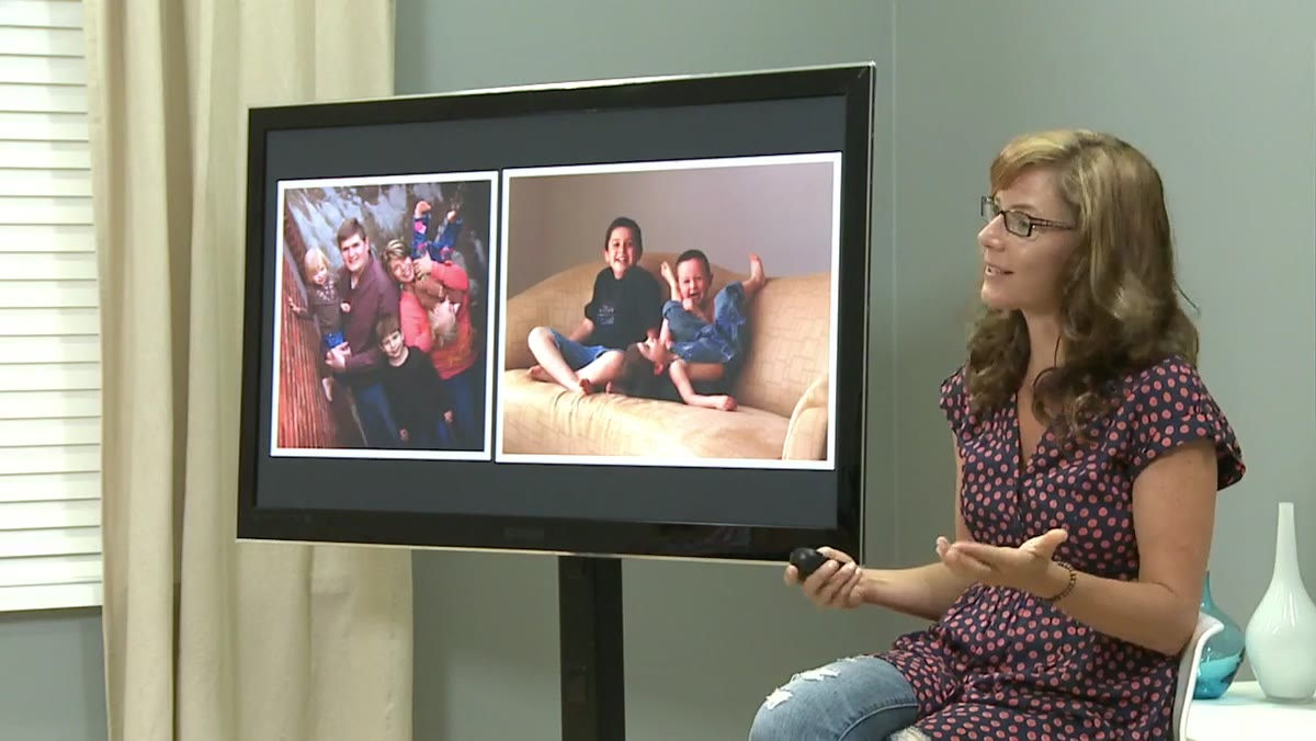 Vicki noting that people in the frame need to look good too