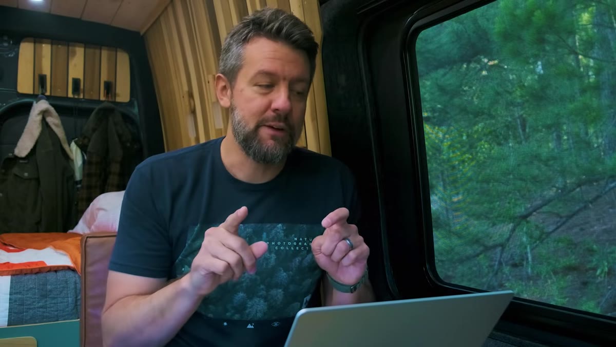 Mark explaining the difference between preferred and most-used lens
