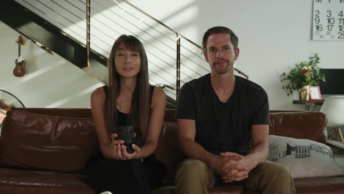 Hosts explaining 24mm is not a traditional portrait lens